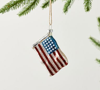Mercury American Flag Ornament | Pottery Barn (US)