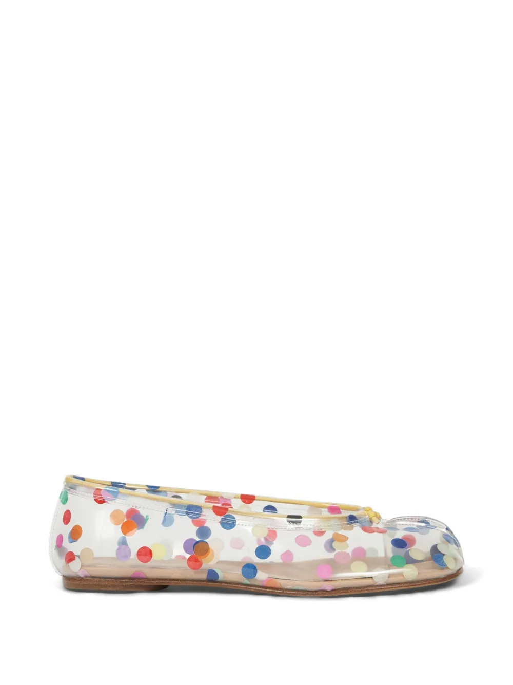 Maison Margiela confetti-print tabi-toe Ballet Flats | Multicolour | FARFETCH FR | Farfetch Global