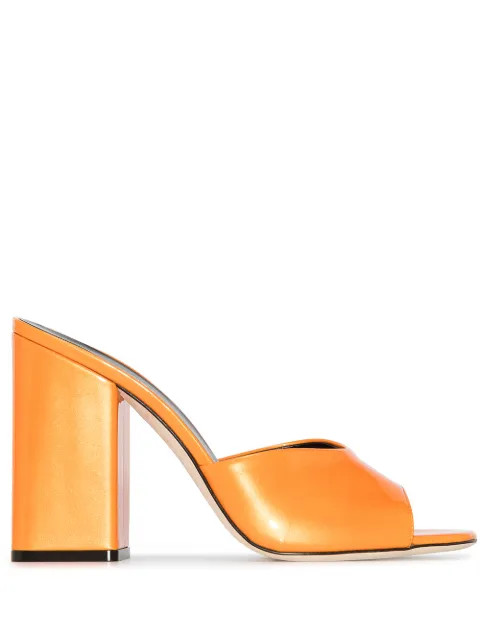 Anja 100mm leather mules | Farfetch (US)