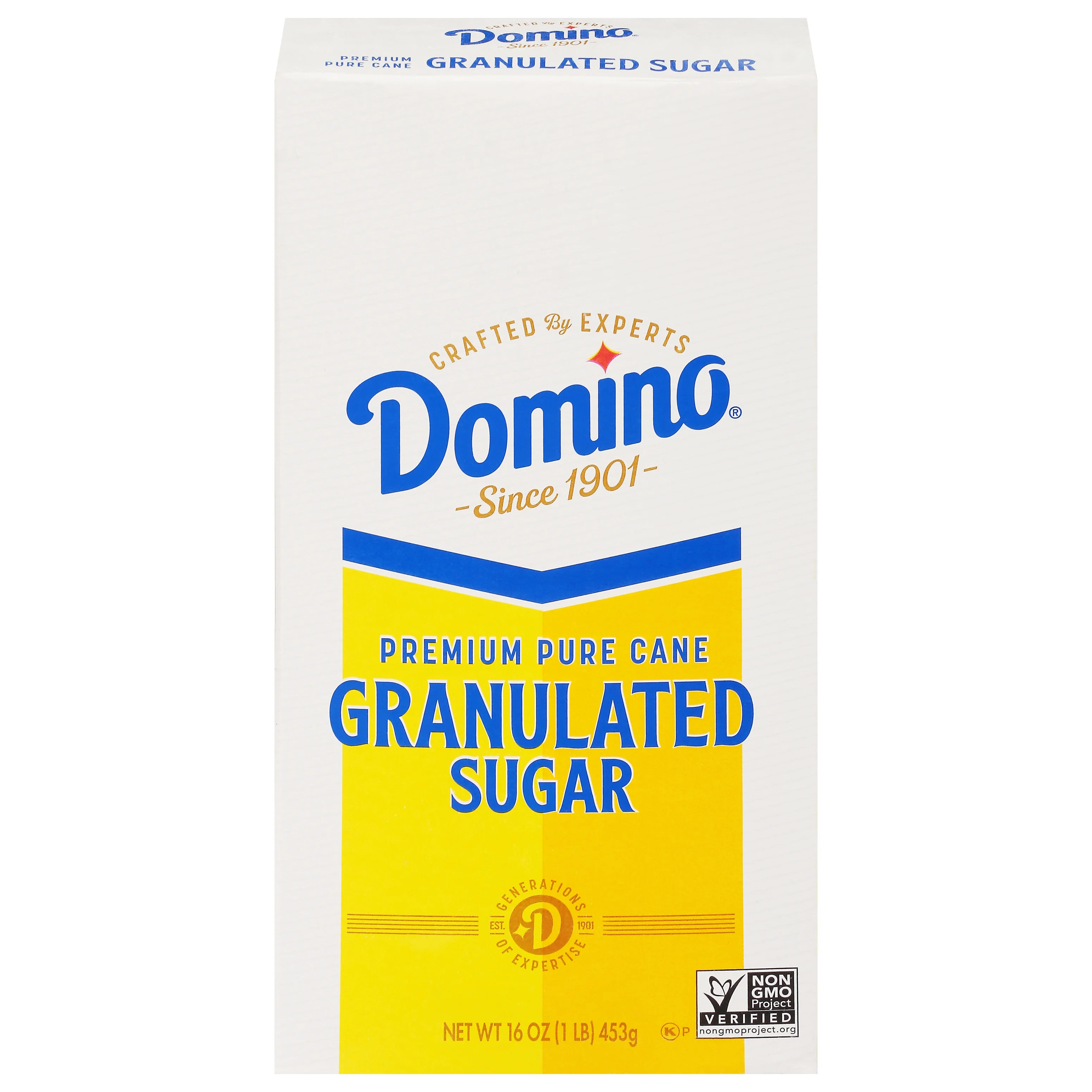 Domino Premium Pure Cane Granulated Sugar, 1 lb Box | Walmart (US)