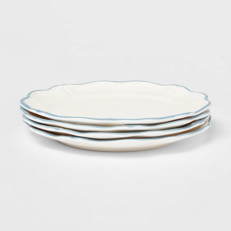 11" 4pk Melamine Dinner Plates White - Threshold™ designed with Studio McGee | Target