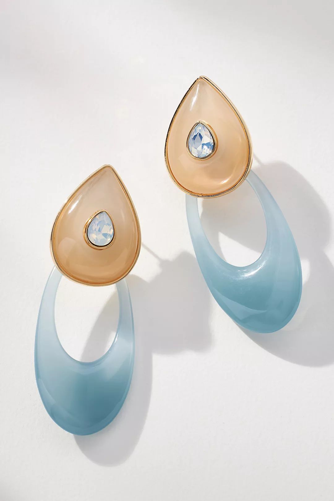 Lucite Crystal Post Earrings | Anthropologie (US)