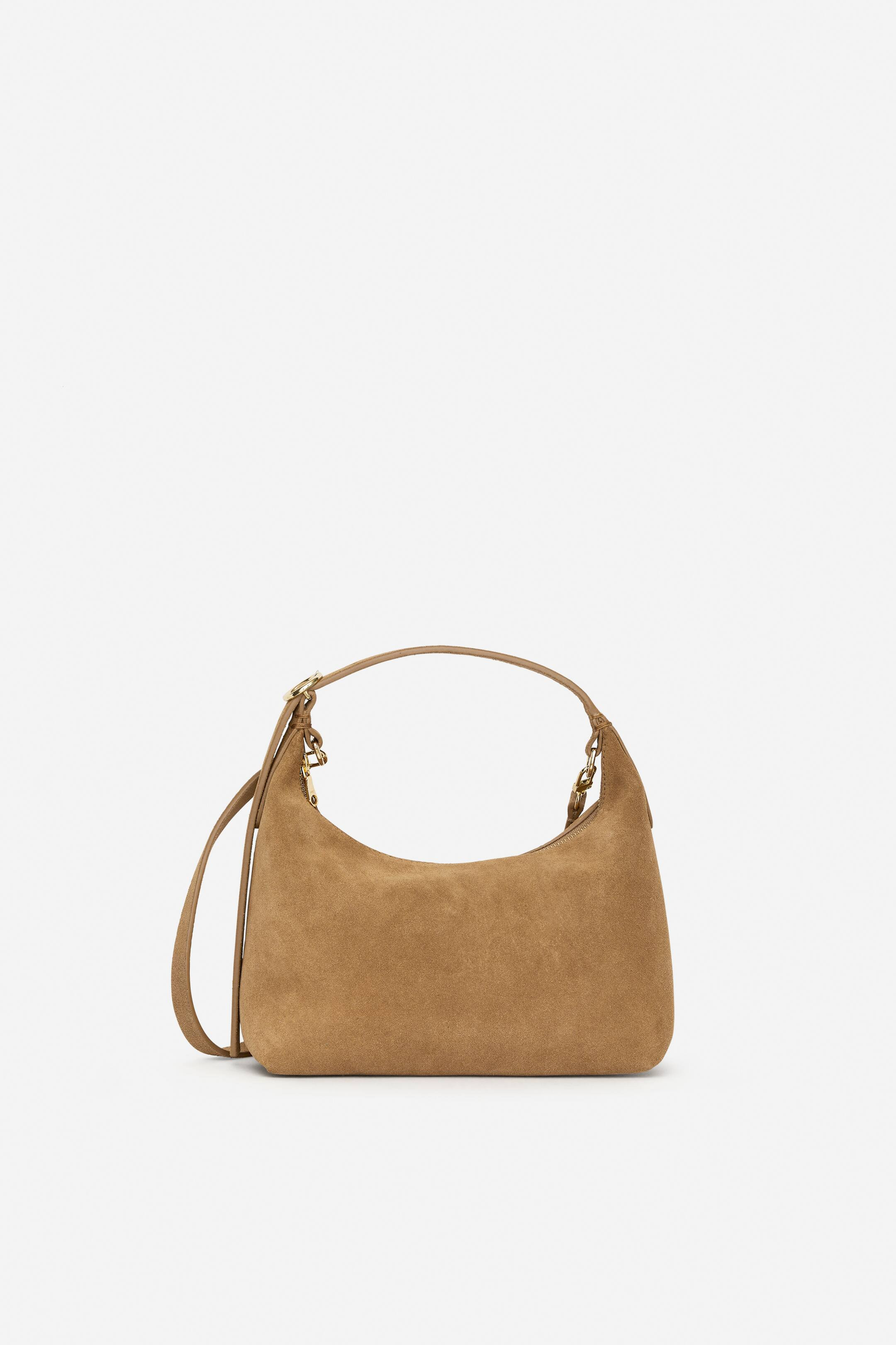 Suede Bag - Beige - Ladies | H&M GB | H&M (UK, MY, IN, SG, PH, TW, HK)