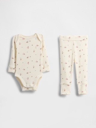 Baby Grow-With-Me TinyRib Outfit Set | Gap (US)