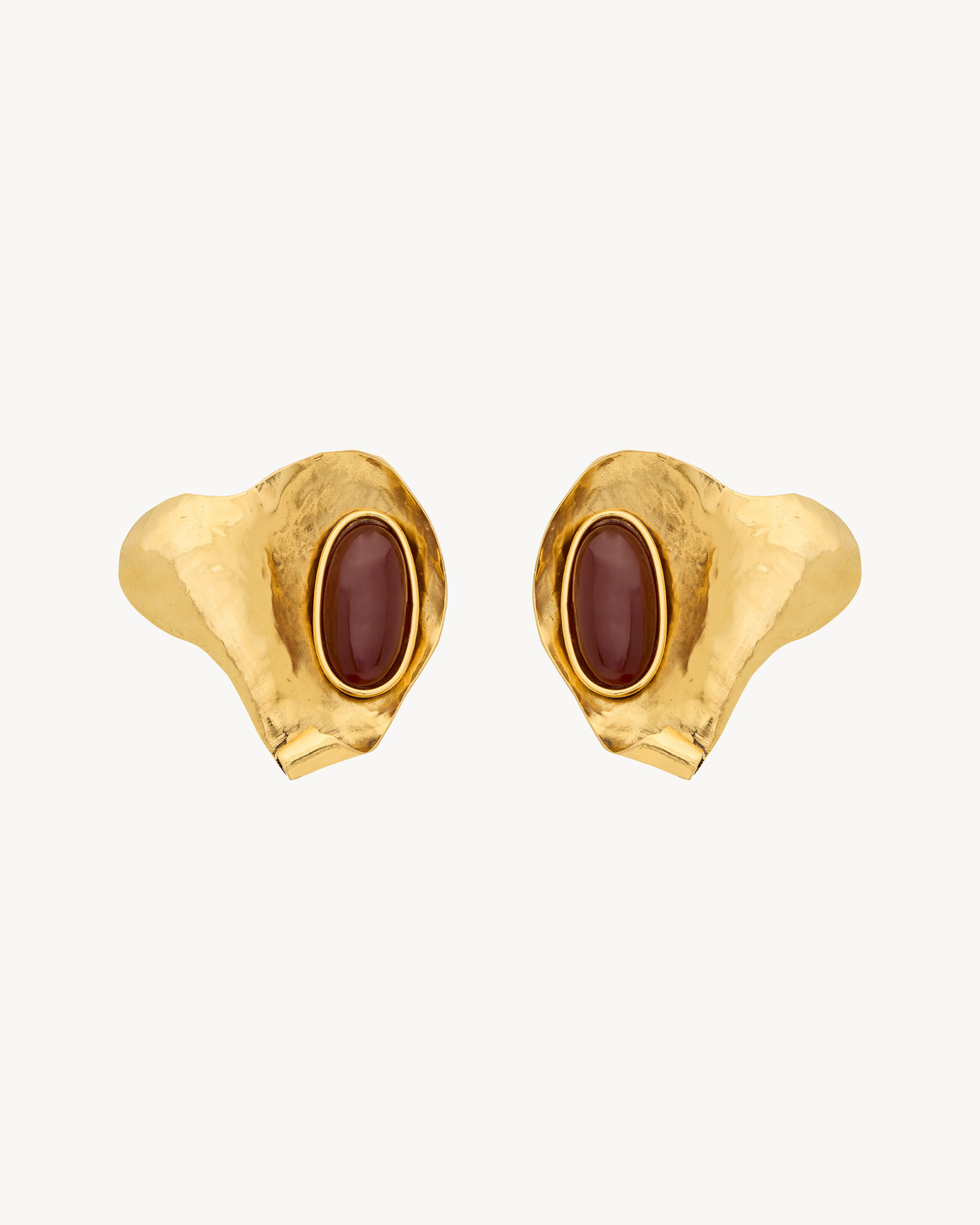 petal earrings in resin and metal | Saint Laurent Inc. (Global)