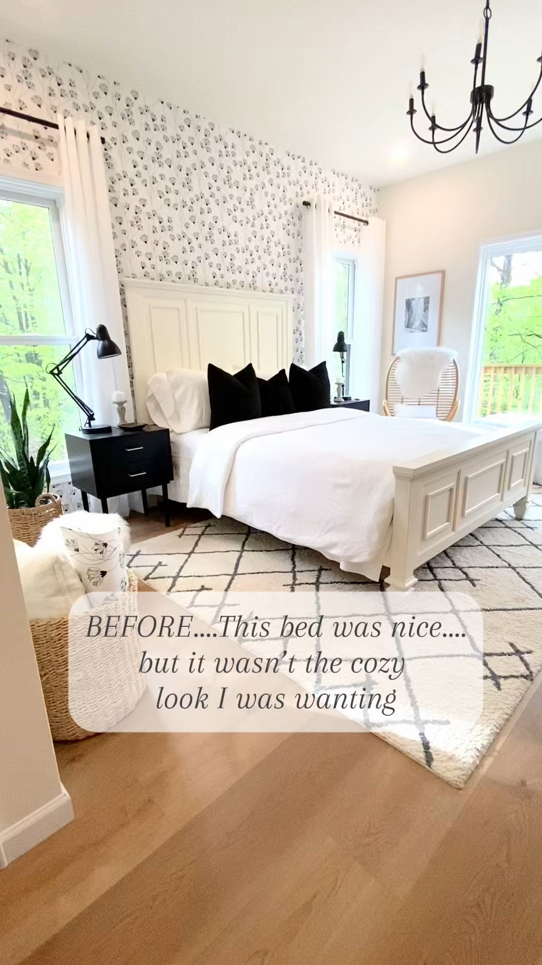 Sometimes a piece is "fine"... but it doesn't give you that feeling you're really wanting.
My wood panel bed was nice and worked for the space, but it never gave me that warm, cozy, pulled-together bedroom vibe.
This upholstered bed with washable slipcovers completely changed the feel of this room. It's softer, warmer, and honestly makes the whole space feel more finished and peaceful.
Pretty + practical is always a win in my home

#Farmhouse40 #BedroomRefresh #LTKdecor

#LTKHome #LTKdayinmylife