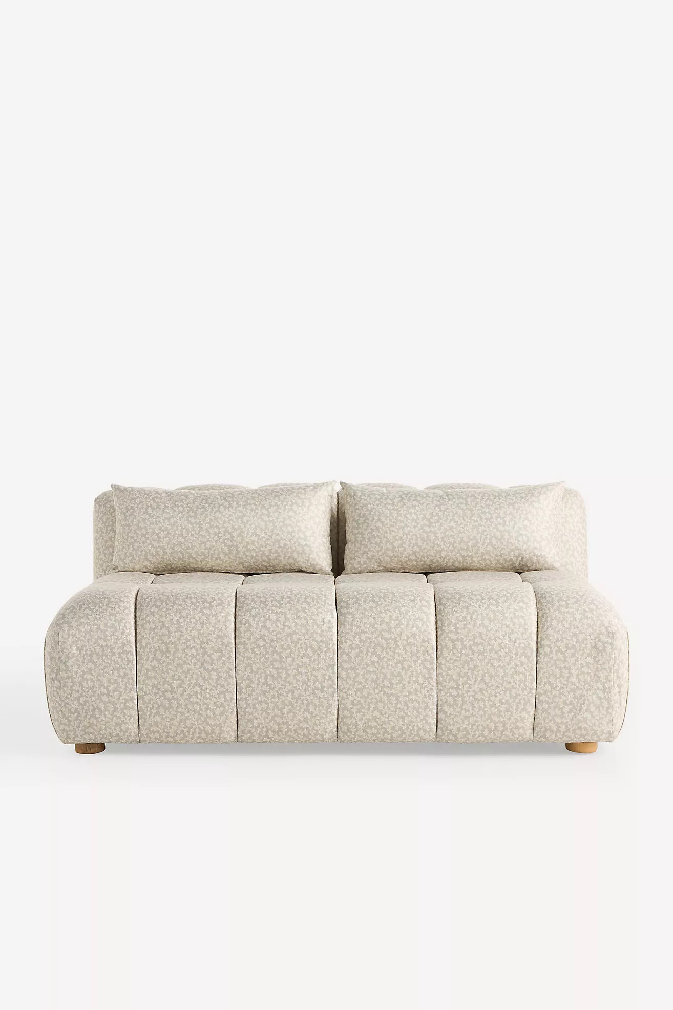 Kora Tufted Irena Print Armless Sofa | Anthropologie (US)