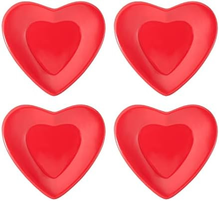 UPware 4-Piece 4.75 Inch Melamine Dessert Plates Appetizer Dinner Plates Small Serving Plates Par... | Amazon (US)