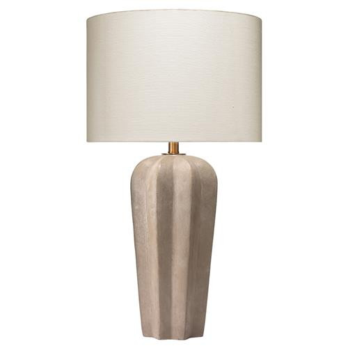 Darlyn Modern Classic Grey Cement Bedside Table Lamp | Kathy Kuo Home