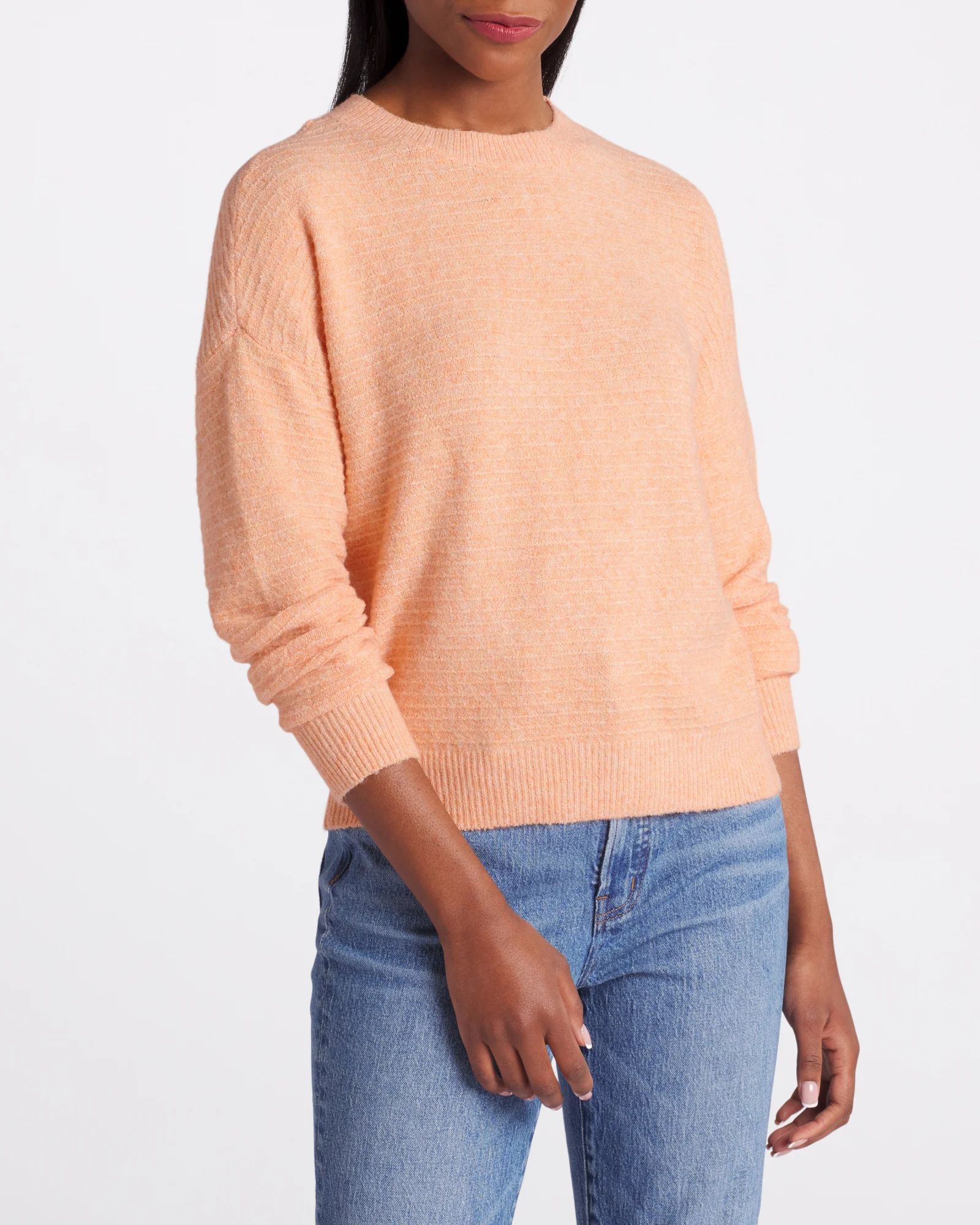 Sadella Textured Crewneck Sweater | Stitch Fix