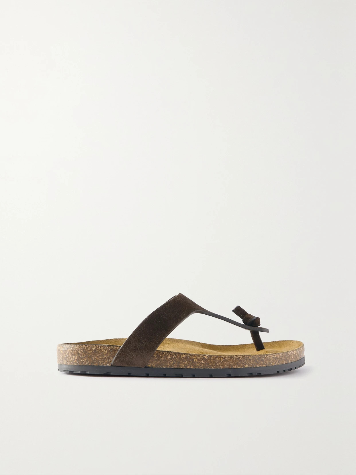SAINT LAURENT - Jimmy Suede Sandals - Brown | NET-A-PORTER (US)