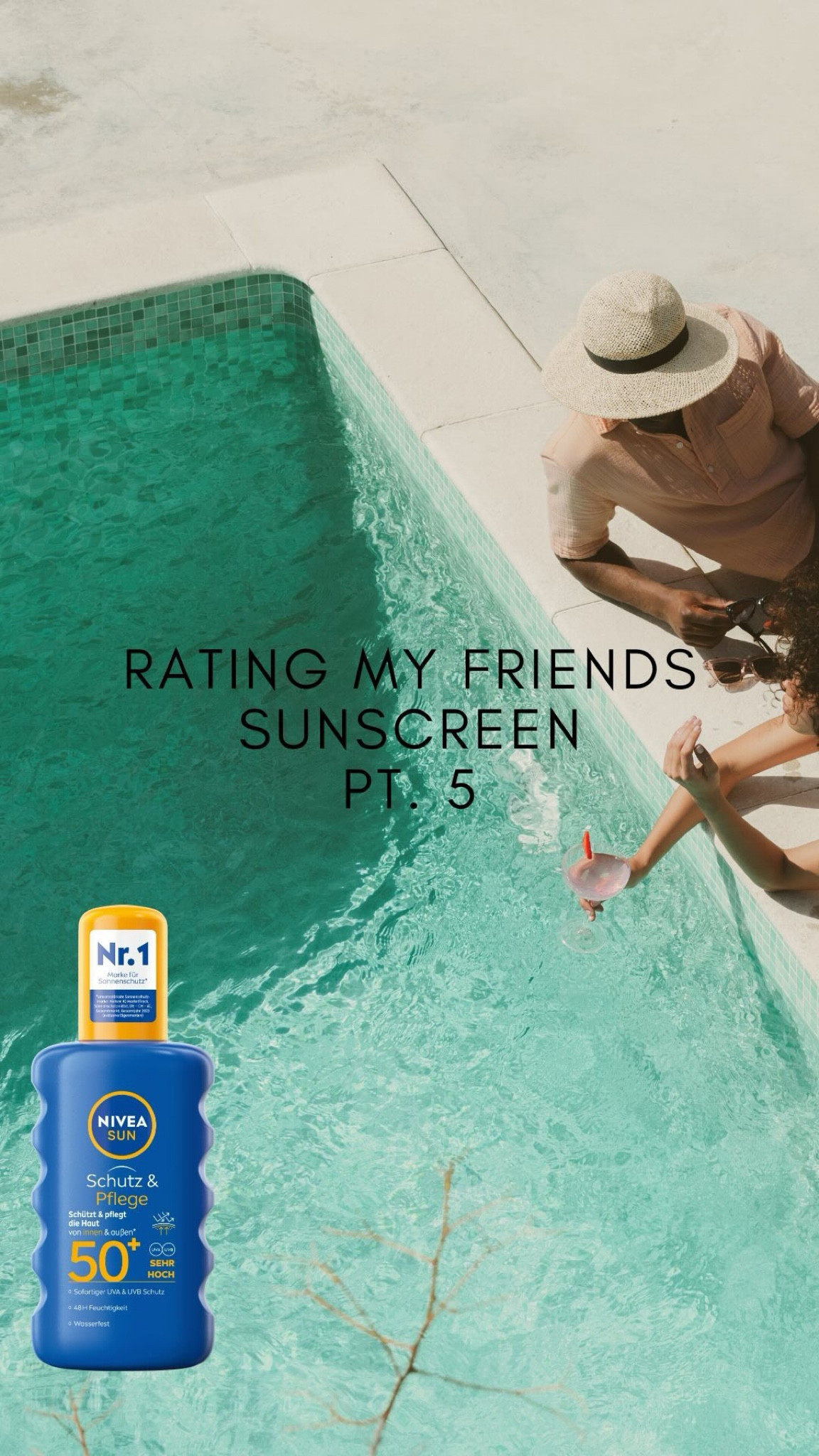 ICH BEWERTE DIE SONNENCREMES MEINER FREUND:INNEN – Part 5
@can_you_philit greift zu einem Klassiker unter den Sonnencremebrands und nutzt das „Sonnenspray Schutz & Pflege LSF 50+” von @nivea_de 

+ moderne UV-Filter
+ leichte Textur (cave: wird durch den Zusatz von Alkohol erkauft)
Ggf. Kritisch für sensible Haut, da
- hoher Gehalt an potenziell hautreizendem Alkohol
- Duftstoffe und Parfum enthalten
- außerdem: Auftrag als Spray erschwert es, die korrekte Menge an Creme für den ausgelobten SPF auf der Haut zu erreichen

Mein Rating: 3/5 Punkten

Side note: Das ist meine persönliche Einschätzung unter Berücksichtigung meiner persönlichen Vorlieben und Anforderungen an Sonnencremes. Wenn du mit dieser Sonnencreme zufrieden bist und damit zurechtkommst, dann ist das das wichtigste Kriterium – denn jede Sonnencreme ist besser als keine Sonnencreme!

Welche Sonnencremes soll ich mir noch anschauen?
[WERBUNG, da Markennennung]
#sunscreen #sonnencreme #spf #skincare