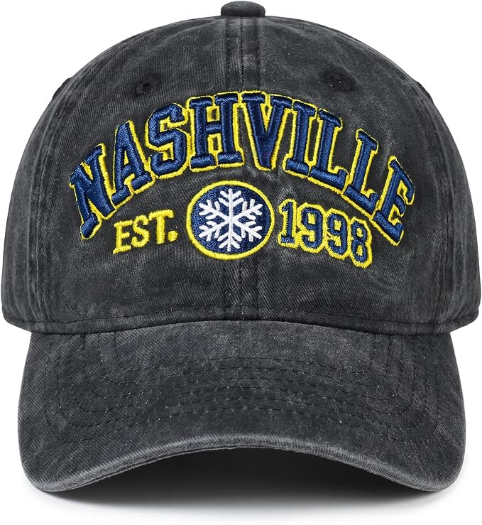 HH HOFNEN Baseball Cap Classic Vintage Ball Hat Unstructured Cotton Embroidered Hat for Men Women | Amazon (US)