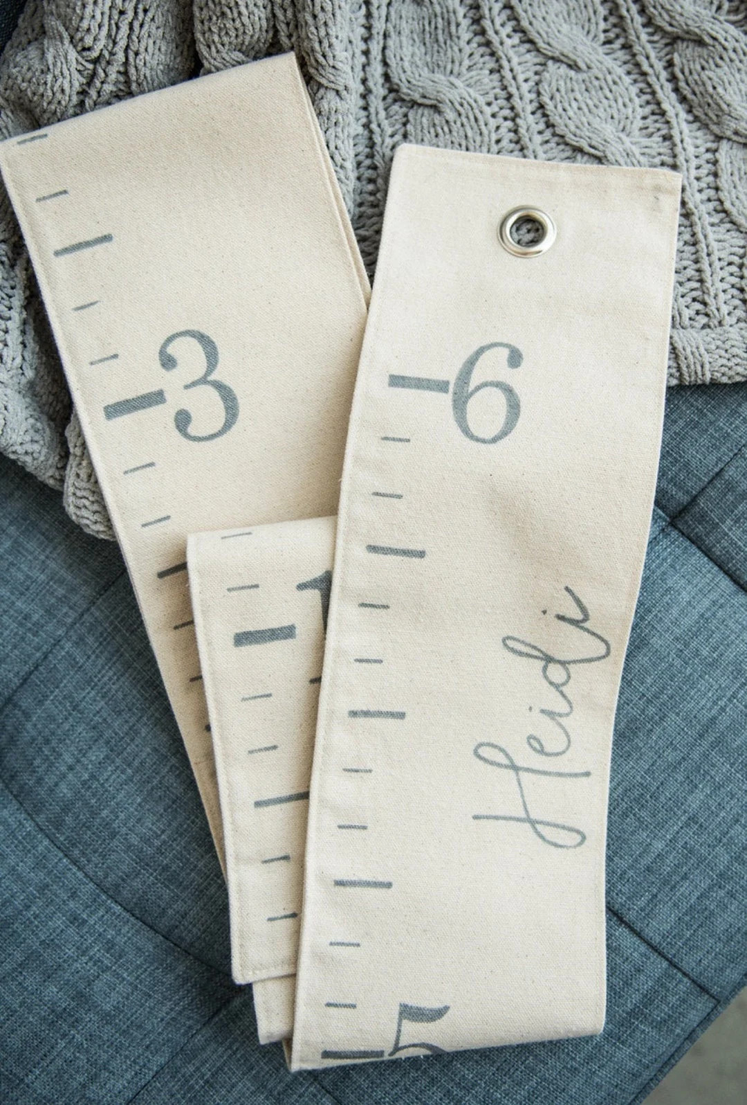 Personalized Canvas Growth Chart Ruler for New Baby Kids - Etsy | Etsy (US)