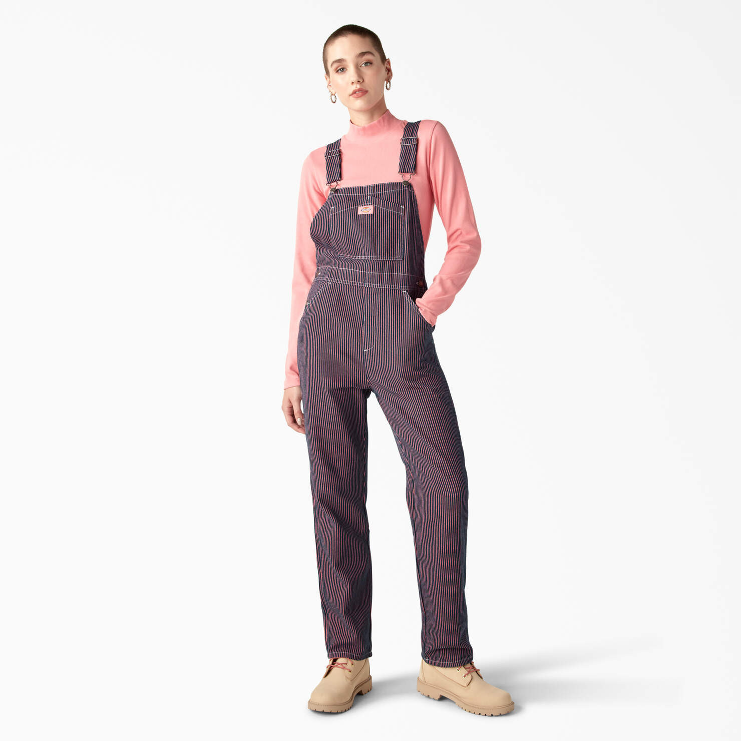 Women’s Regular Fit Hickory Stripe Bib Overalls - Dickies US | Dickies
