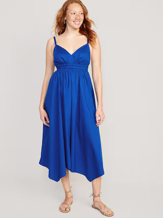 Waist-Defined Sleeveless Smocked Maxi Dress for Women | Old Navy (US)