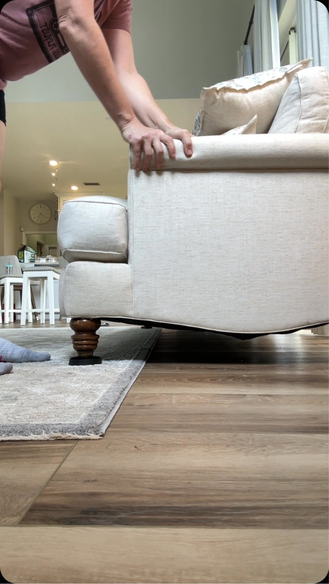 Truthfully, there is nothing more frustrating than your couch sliding all over the place when you try to sit on it. I have searched high and low for some good casters and Amazon was definitely for the win. Either are very durable and protects my floor and keeps the furniture in place. You can use on other furniture, besides couches too. #AmazonHomeFind #AmazonMustFind #AmazonHome #AmazonFines #AmazonAmazonHacks