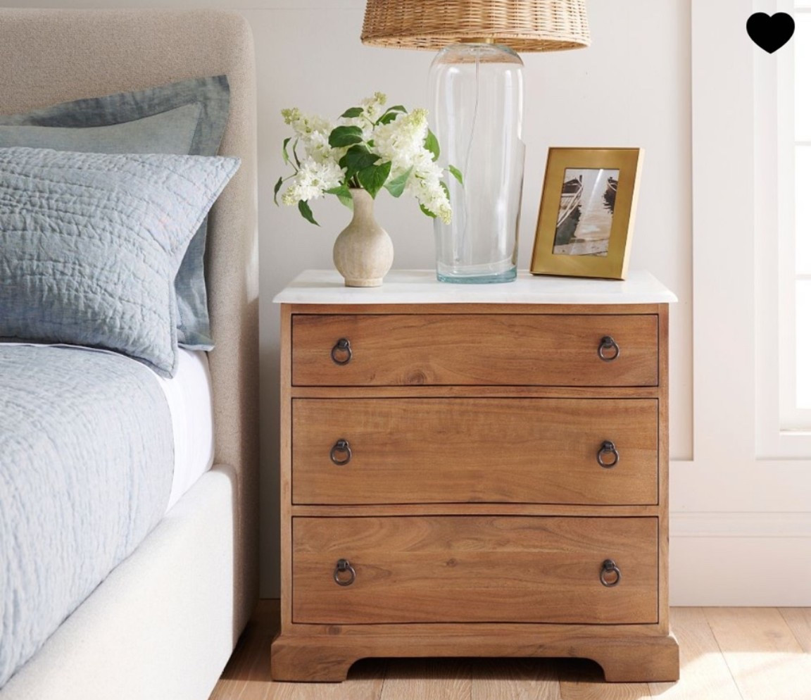 We’ve finally found the nightstands to go next to our Alaskan King bed! These are from pottery barn and have white marble on top 🤩

#LTKdayinmylife #LTKHome #LTKselfcare