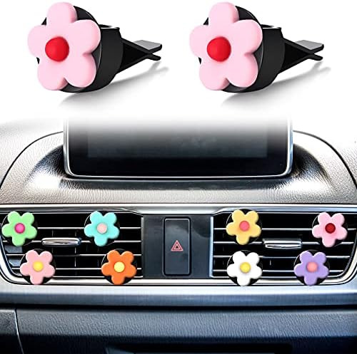 8 Pieces Flower Air Vent Clip Car Interior Decoration Car Freshener Clip Air Conditioner Cute Charm  | Amazon (US)