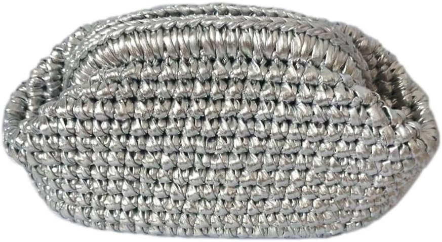 Women's Woven Evening Bag Handmade Dumpling Clutch Purse No Strap Handbags Elegant PU Leather Clu... | Amazon (US)