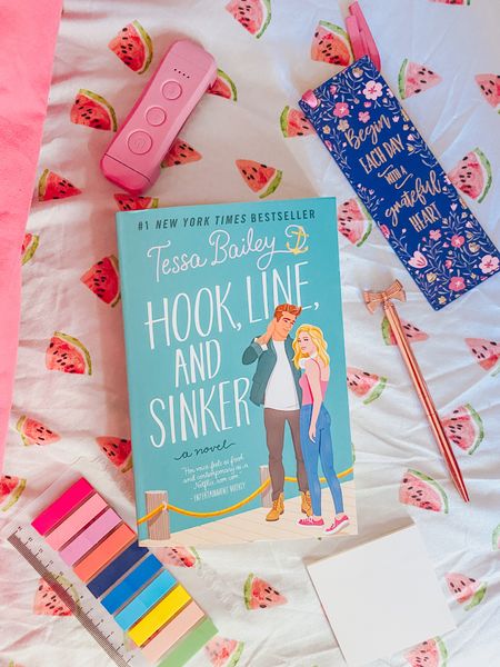 📚Book Review📚

Hook, Line and Sinker
by Tessa Bailey
⭐️⭐️⭐️⭐️ • 4 Stars

💭Thoughts💭

Hook, Line and Sinker was the cutest. I really loved this book and it felt good that this was the last book I read of the summer. I was so excited to read this one especially after reading about them in It Happened One Summer. I was looking forward to diving back into Westport. I’m not sure why I could picture the setting so much even though I’ve never been to a place like it. I did however live the small town vibes of it and all the characters.

Speaking of characters, I love how driven Hannah was and trying her best to reach her goals. It felt like this was more character driven, lessspice but more angst and build up to the plot. Fox was just so good and I need to add him to more ever growing list of book boyfriends. I really loved Fox and Hannah's honest relationship with each other and just found myself rooting for them so much. I loved the progress of their relationship and it was too slow or instant. Also love the friendship her and Fox had first. Like it must be nice having someone like that. Maybe that’s why I love the friends to lovers trope.

I may have liked this more than It Happened One Summer. I don’t know why. Maybe because I relate to Hannah and her love for music and vinyls.

Plus the epilogue of this was really cute and felt it was a good end.

✨Fave Quotes✨
"Do you ever get so happy, you can barely stand it?"
"Yes."
"With you?
“All the time."
"Doesn't feel like enough to say I love you this point."
"Our love is always enough. It's always more than enough"

Such a good book and loved both of the book. I loved that I read both books and have reviews for each. 💙📖

Did you like friends to lovers romance books? 🤔