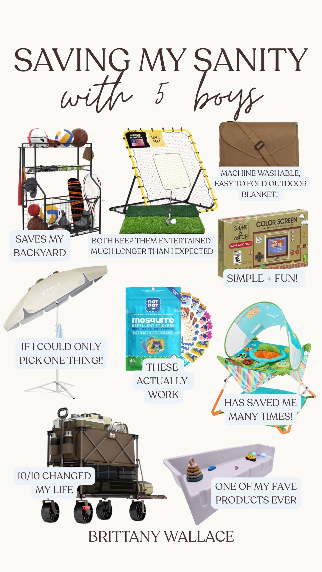 Amazon products saving my sanity this summer as a boy mom x5! wagon, tub shelf, umbrella, practice equipment, organization, outdoor toys, mosquito patches, outdoor play seat, mom life

#LTKmomlife #LTKKids #LTKBaby