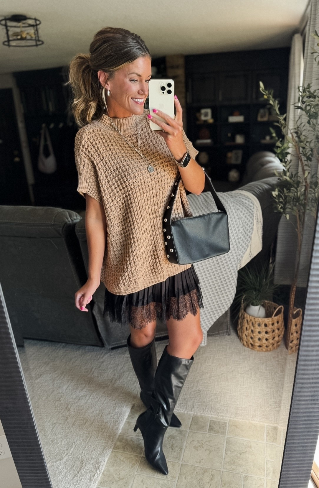 Fall date night look  
Sweater/ medium
Skirt/medium

#LTKSeasonal #LTKStyleTip #LTKWorkwear