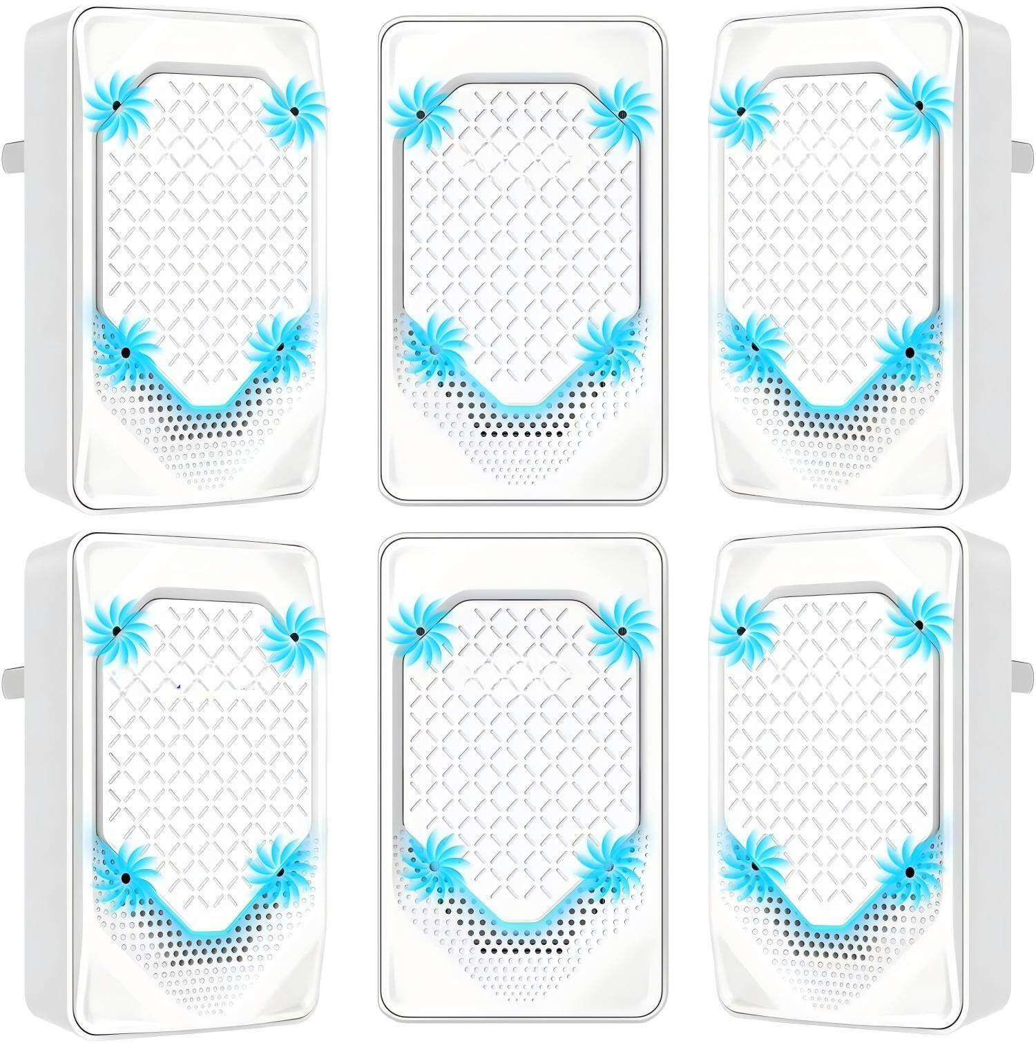 Cubilan - 6-Pack Plug-In Air Ionizer Negative Ion Air Purifier For Home Office - White | Best Buy U.S.