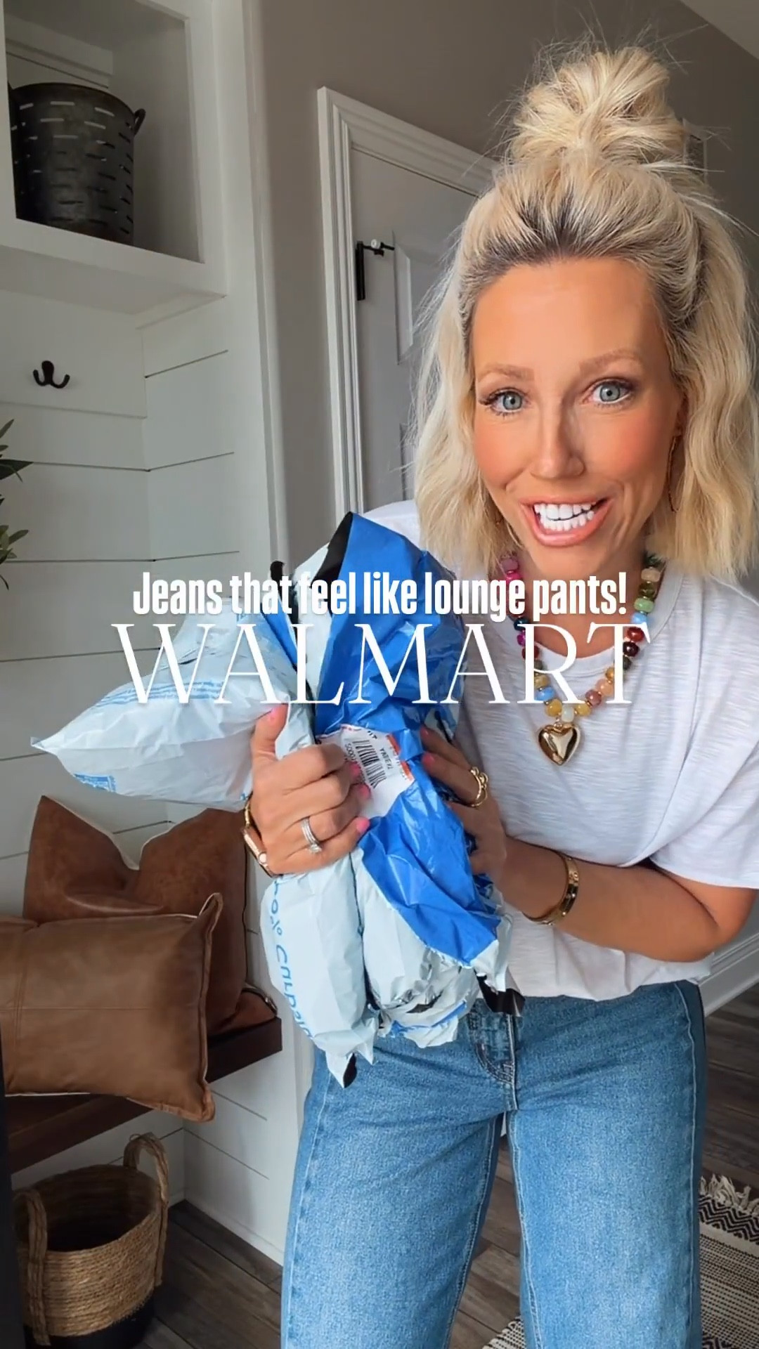 Comfy + cute under $20? Yes please. 🙌

These Walmart jeans that feel like lounge pants are the definition of a hidden gem. Soft, stretchy, and seriously comfortable — but they still look like real denim. Perfect for everyday outfits, running errands, or casual mom style without sacrificing comfort. And the best part? They’re under $20!

If you love affordable fashion, Walmart finds, comfy denim, and budget-friendly outfits, you need these in your closet. Trust me… they won’t stay in stock long. 🛒✨
⬇️⬇️⬇️
Light wash small
Darker wash medium
Tee medium

#LTKootd #LTKSeasonal #LTKSaleAlert