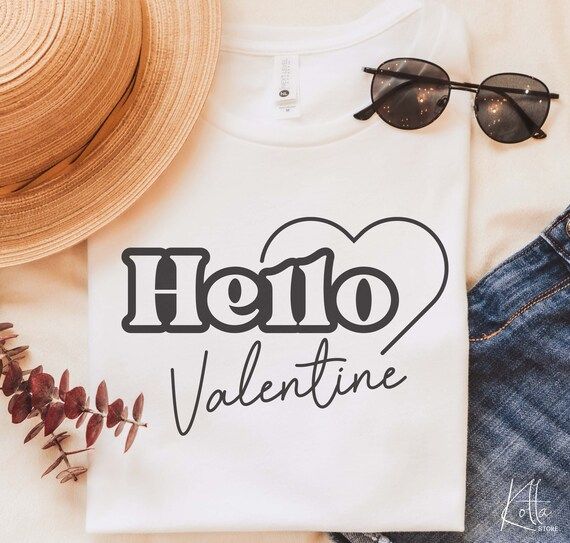 Hello Valentine SVG Valentine Heart Svg Valentines Day SVG | Etsy | Etsy (US)