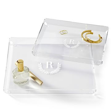 Acrylic Catchall, Laser Etched | Mark and Graham