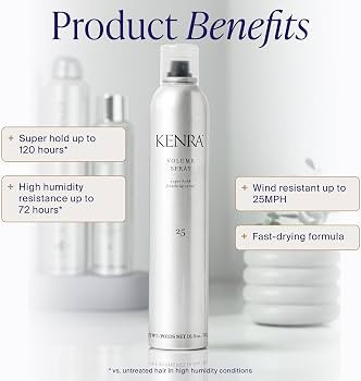 Amazon.com: Kenra Professional Volume Spray 25 50% | Super Hold Finishing & Styling Hairspray | F... | Amazon (US)
