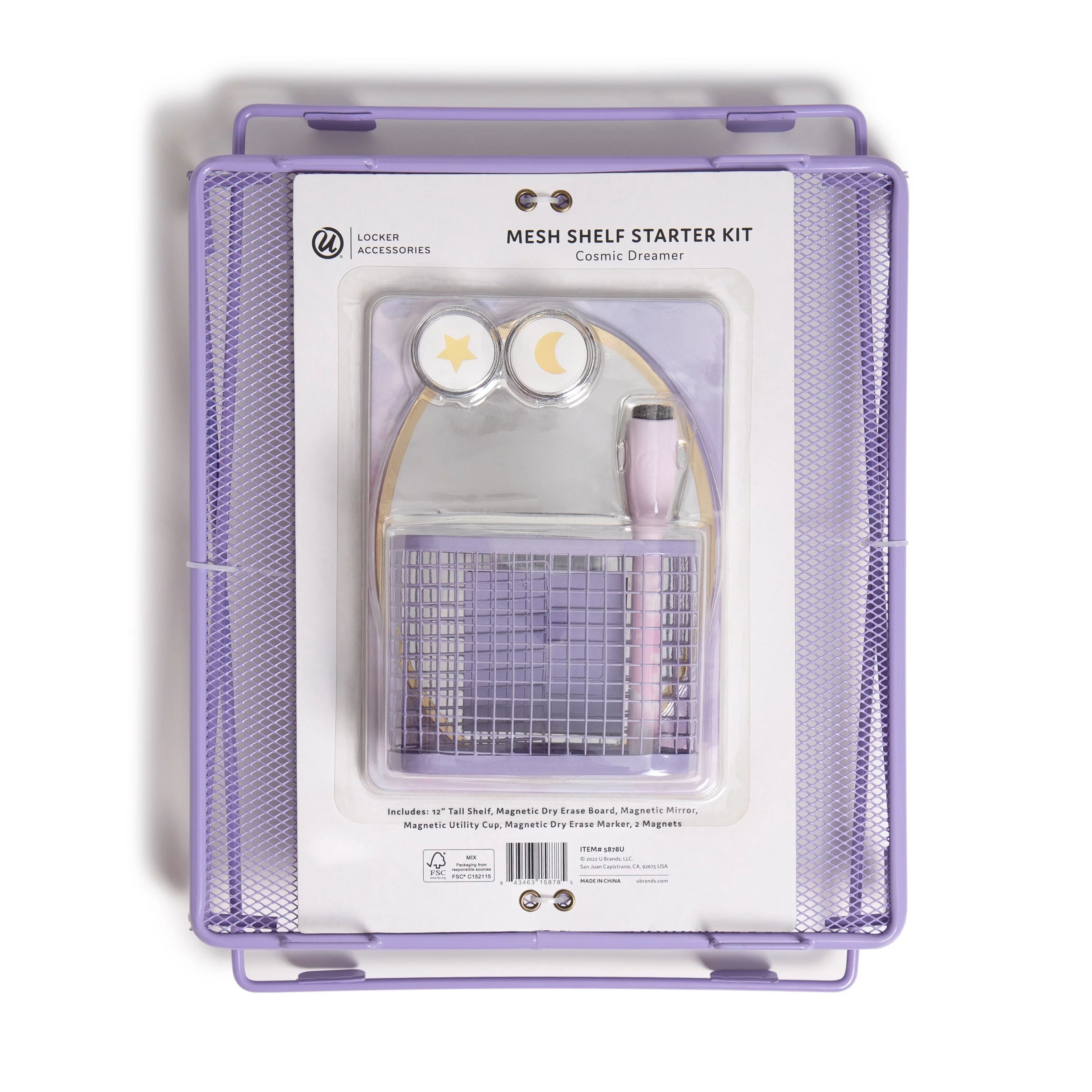 U Brands 7 Piece Locker Starter Kit, Purple and Pink Cosmic Dream, 5878U - Walmart.com | Walmart (US)