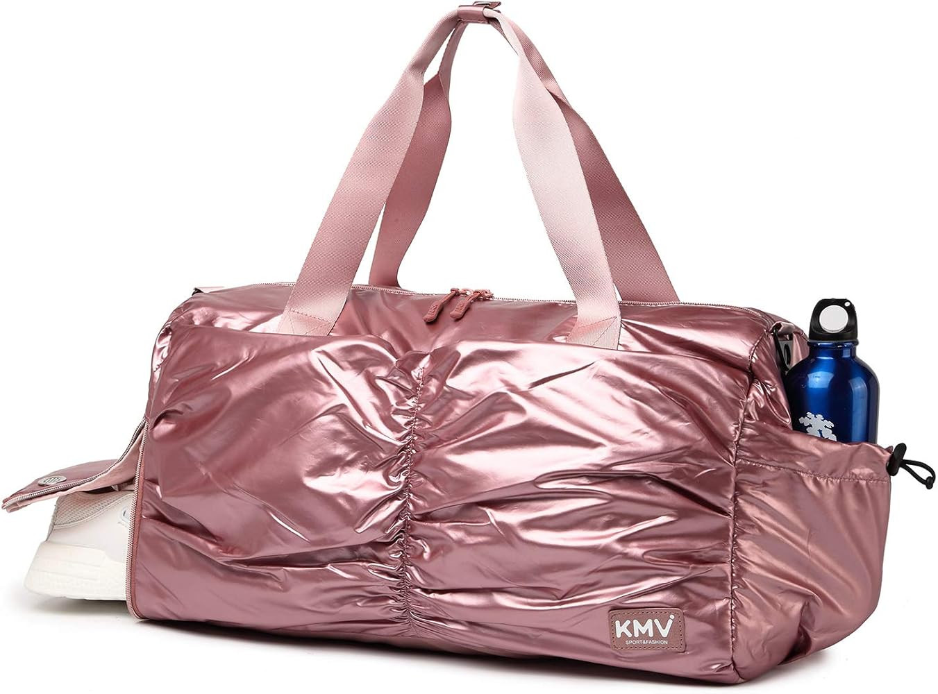 Metallic Women Stylish Gym Duffle Bag School,Ballet Dance Bag for Girls with Shoe Compartment and... | Amazon (US)