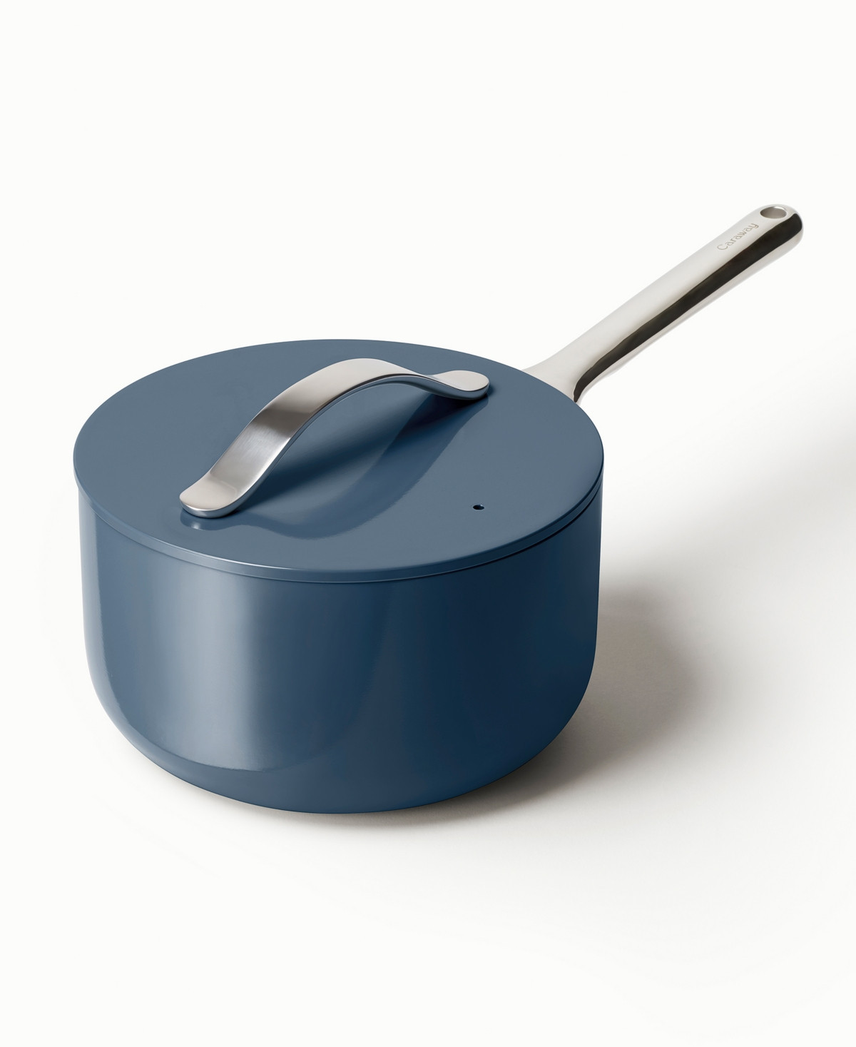 Caraway Non-Stick Ceramic 3 Qt Sauce Pan - Navy | Macy's