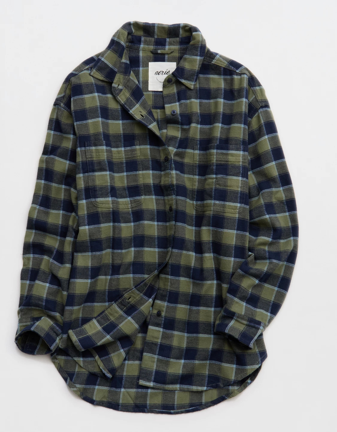 Buy More, Save More New Aerie Anytime Fave Flannel Button Down Shirt | Aerie