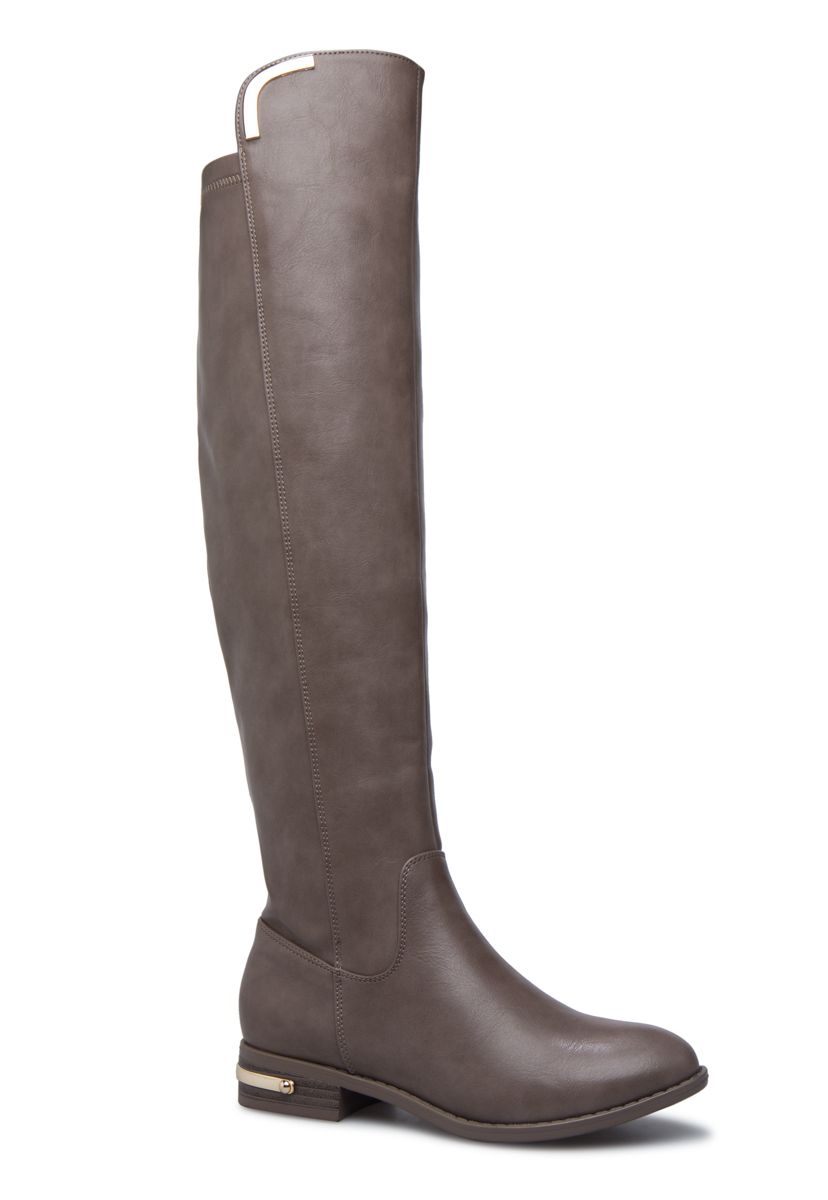Shoedazzle Boots Adee Flat Boot Womens Brown Size 12 | ShoeDazzle