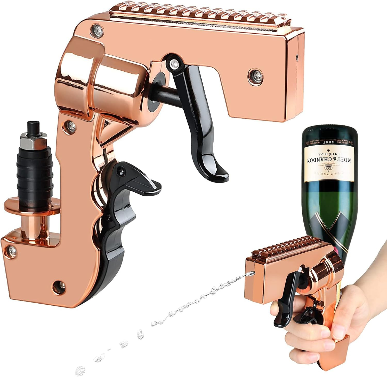 Champagne Gun Shooter,Beer Gun Shooter,Alcohol Gun Shooter Bottle Beer Squirt Gun Adjustable Disp... | Amazon (US)