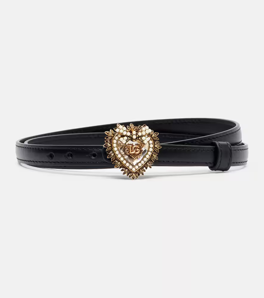 Dolce&Gabbana Devotion embellished leather belt | Mytheresa (DACH)