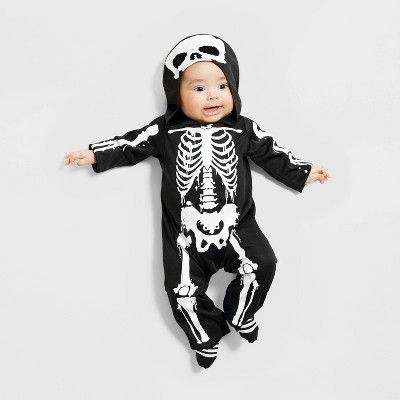 Baby Skeleton Halloween Costume Jumpsuit - Hyde & EEK! Boutique™ | Target
