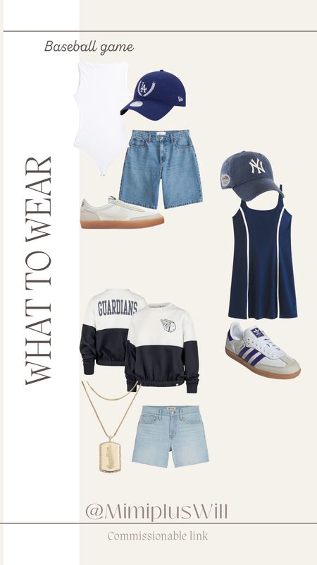 What to wear to a baseball game! 

Summer | casual outfit | tank top | shorts | sneakers | baseball | sports 
Follow @mimipluswill for more! 

#LTKStyleTip #LTKSeasonal #LTKSummerSales