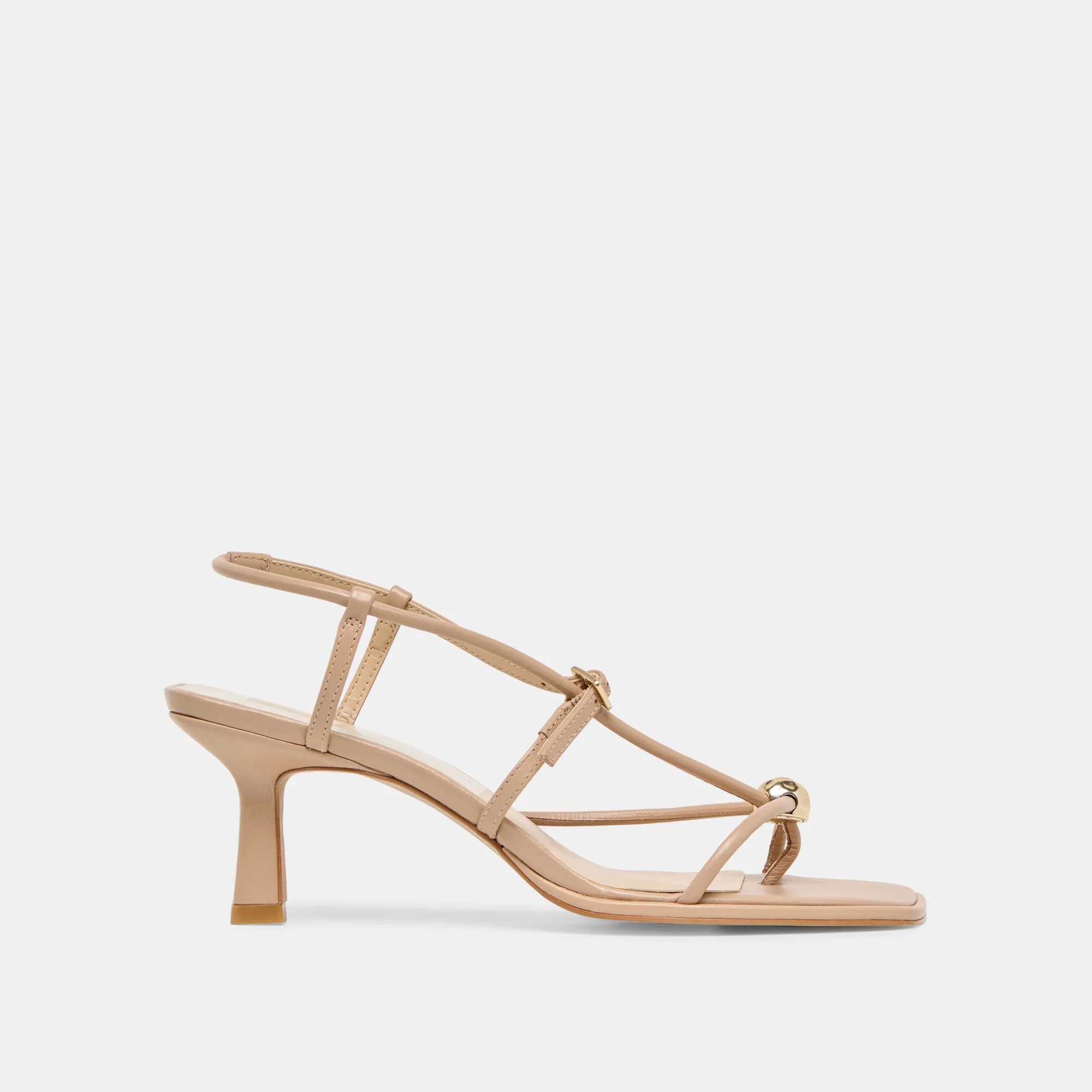 Mylee Wide Heels Light Tan Leather | DolceVita.com