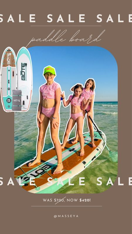 The kids have LOVED using this paddle board, they’ve been on it in the water everyday! 

Inflatable paddle board, beach vacation, water toys, spring break, Florida vacation, paddle board on sale, 

#LTKtravel #LTKSeasonal #LTKkids