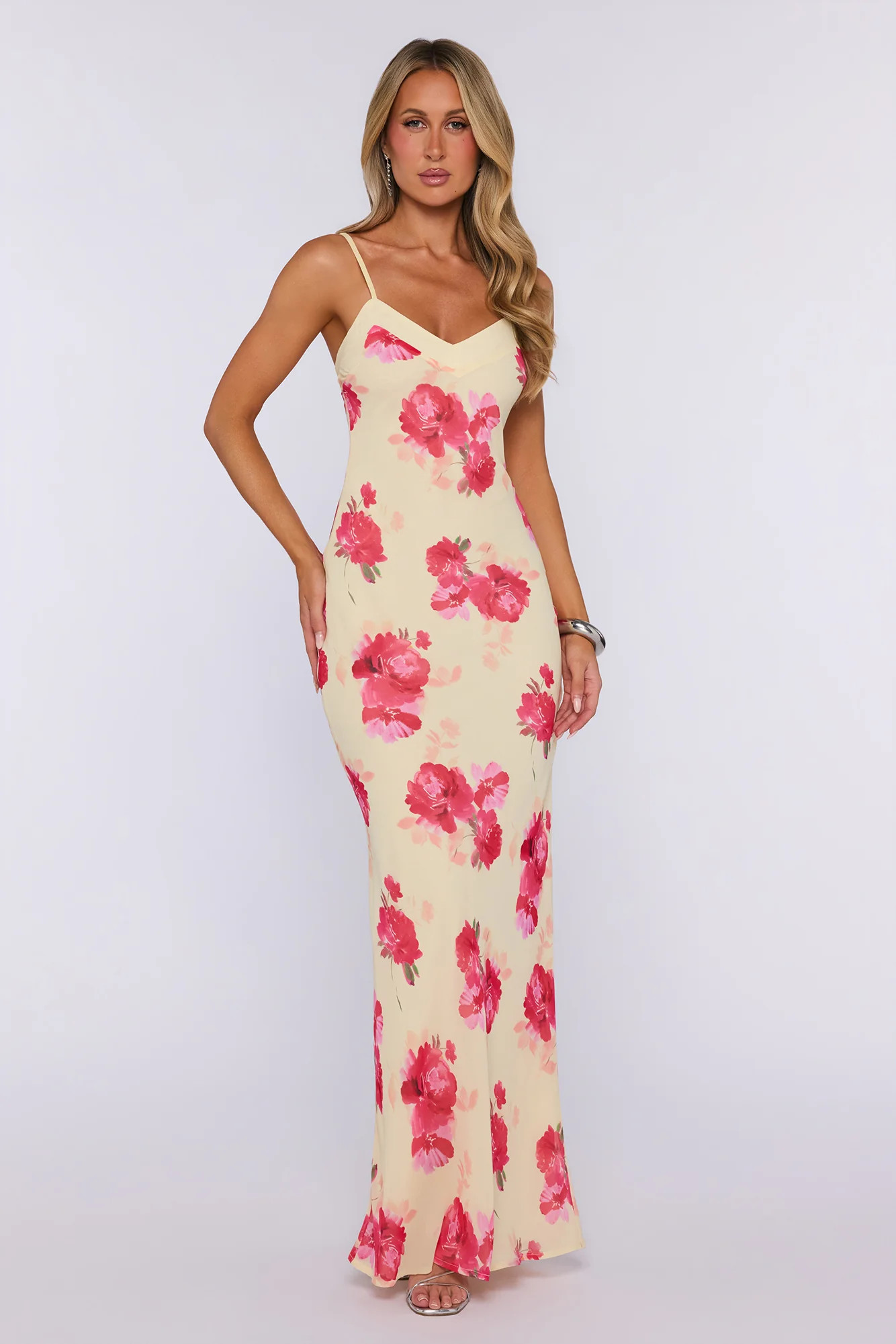 Bloom Dazzle Maxi Dress Yellow | Hello Molly (US)