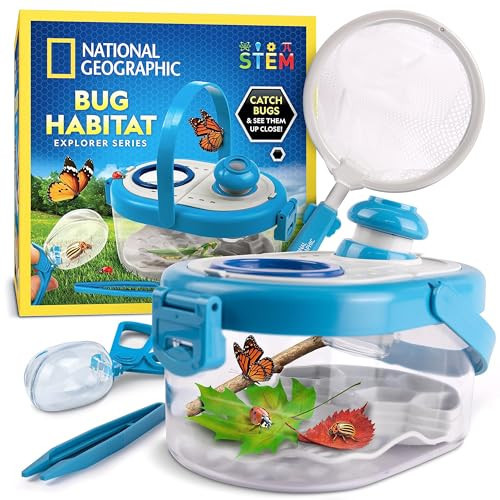 National Geographic Bug Catcher Kit for Kids - Kids Bug Habitat with Magnified Viewer, Bug Catcher, Tweezers & Learning Guide, Insect Habitat, Outdoor Toys, Kids Bug Catching Kit, Bug Box | Amazon (US)