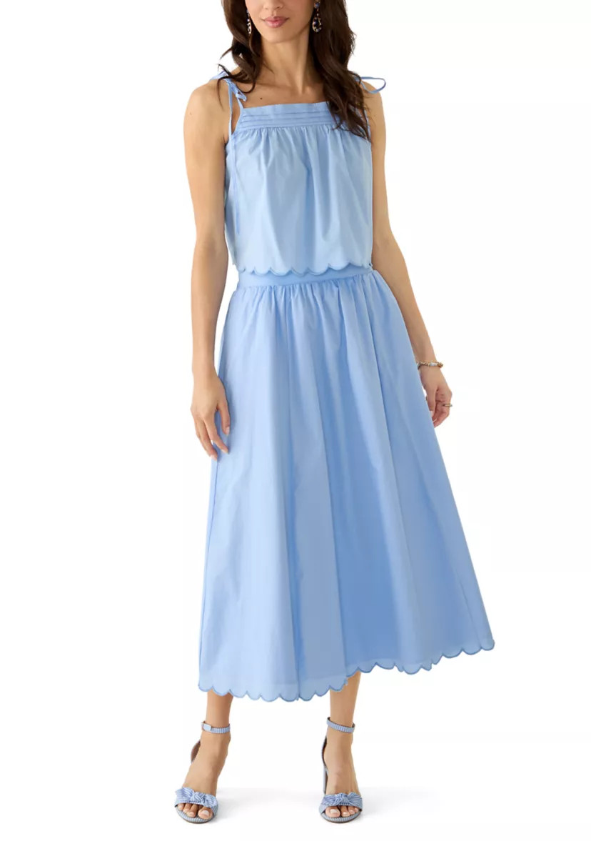 Women's Scallop Hem Midi Skirt | Belk