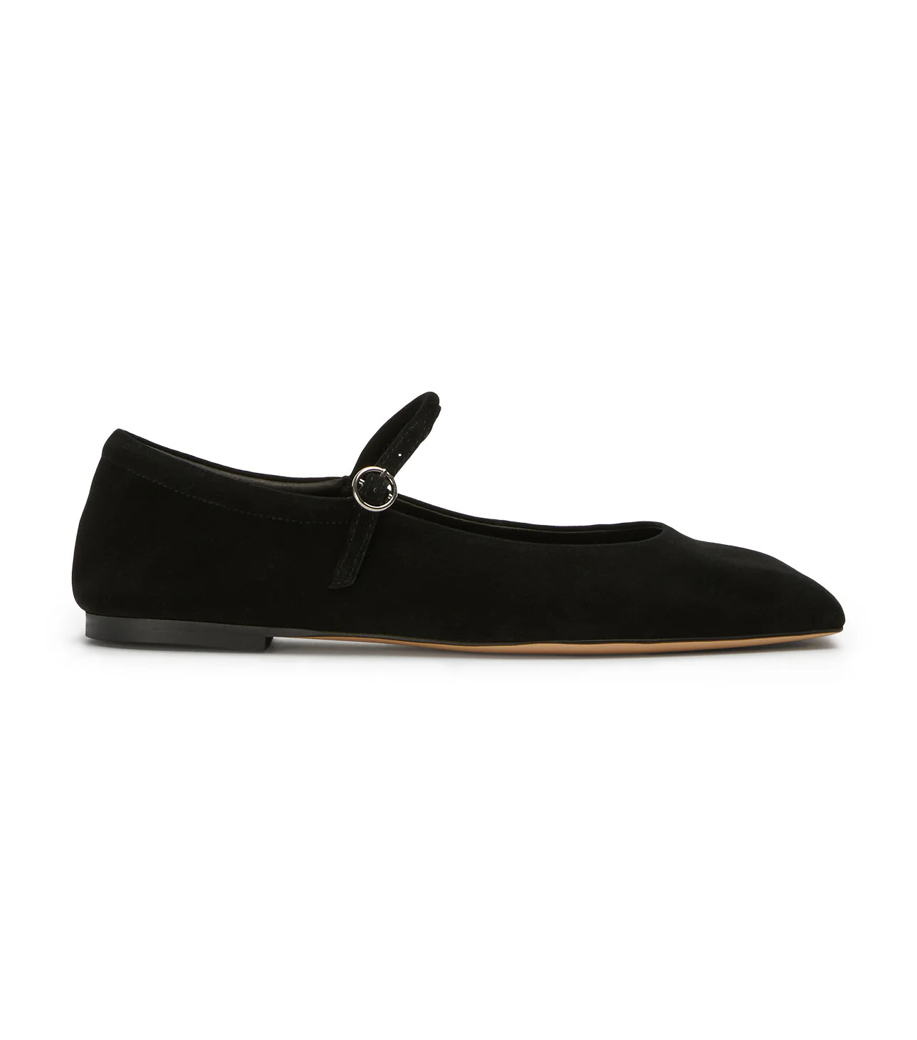 Bambi Black Suede Flats | Tony Bianco US