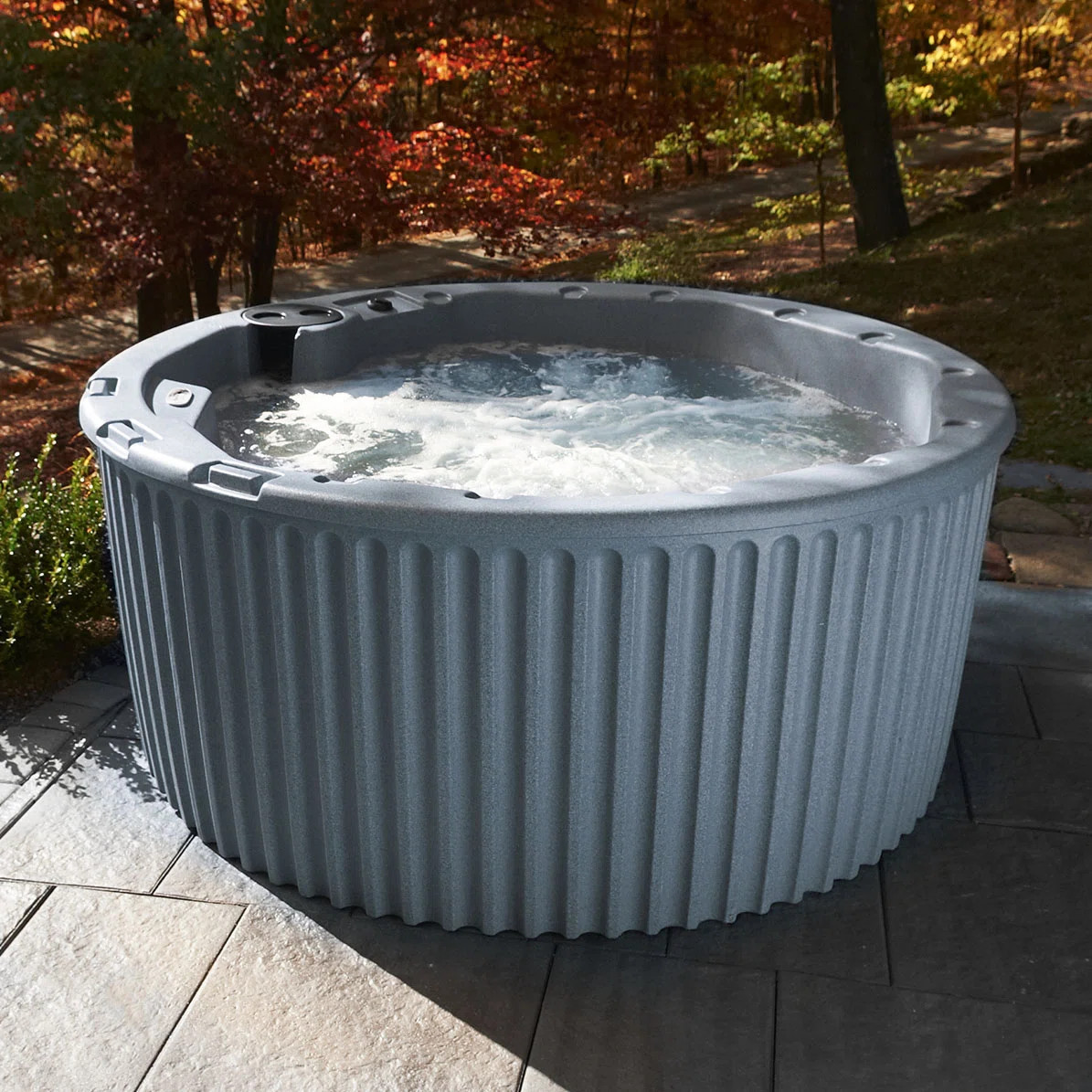 Outback™ 6-Person Plug and Play Hot Tub Spa with Stainless Steel Heater and Hydrotherapy Jets, ... | Wayfair North America