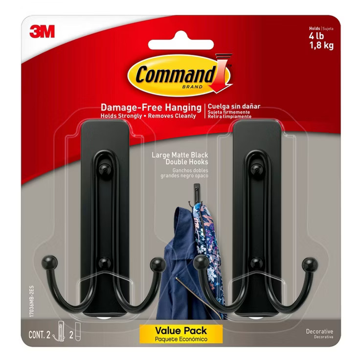 Command Large Sized Double Decorative Hooks | Target