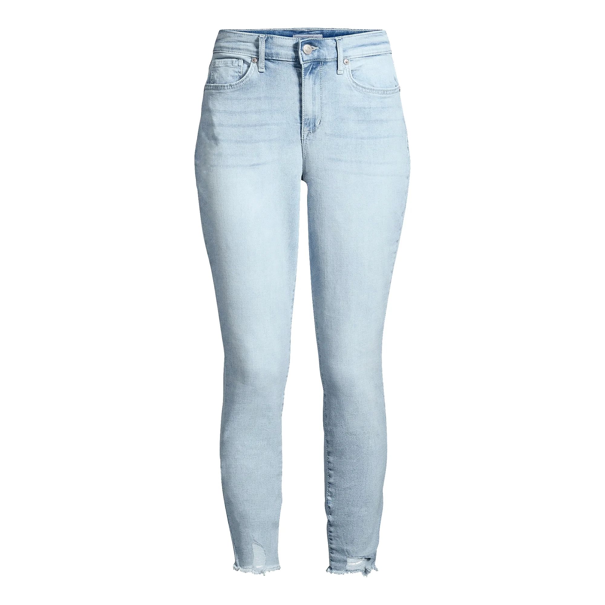 Sofia Jeans by Sofia Vergara Women’s Rosa Curvy Ripped High-Rise Ankle Jeans | Walmart (US)